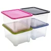 Hot Lot x4 view box 24l colorlid Rangement