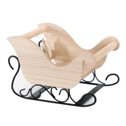 Outlet Luge en bois et base metal Décoration