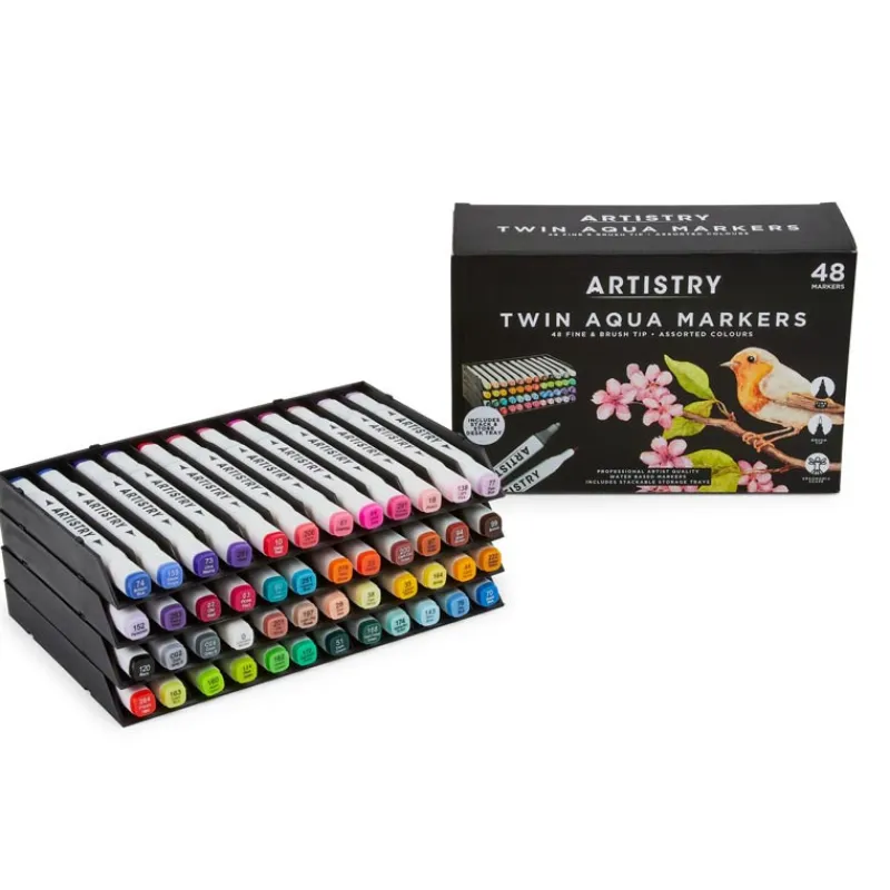 Best Marqueurs doubles a l eau x48 Enfant Loisirs Créatifs|Loisirs Créatifs