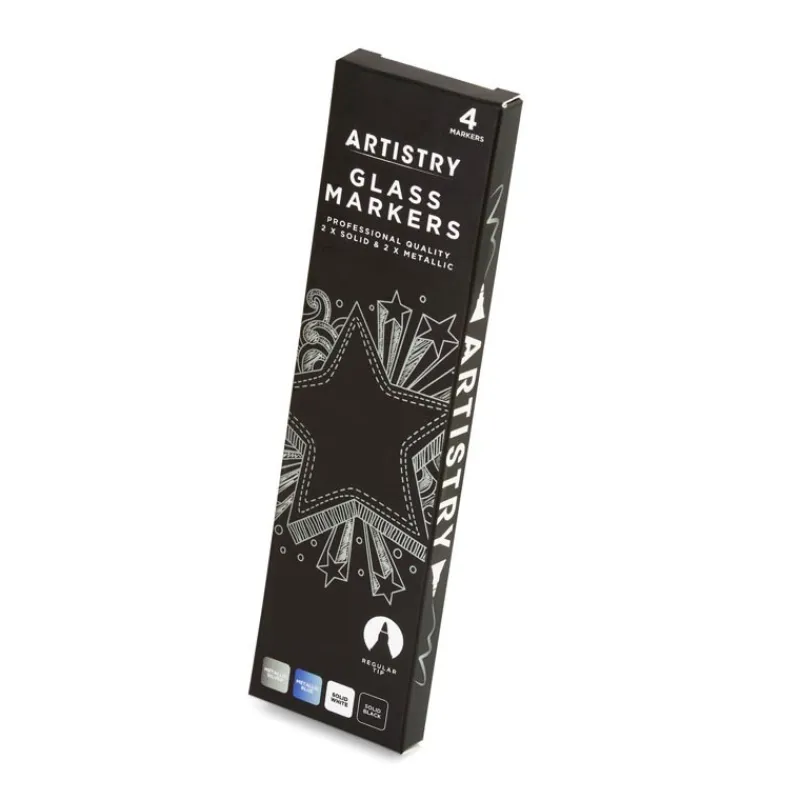 New Marqueurs sur verre x4 Enfant Loisirs Créatifs|Loisirs Créatifs