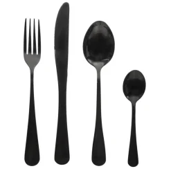 New Menagere 16pcs inox noir manche Vaisselle, Art De La Table·Couverts, Ménagère