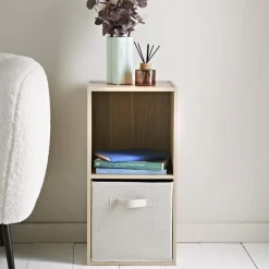New Meuble 2 cubes+1 panier Rangement