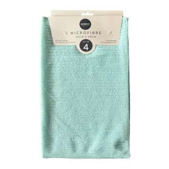 Clearance Microfibres x4 40x48cm Balai, Serpillère, Brosse