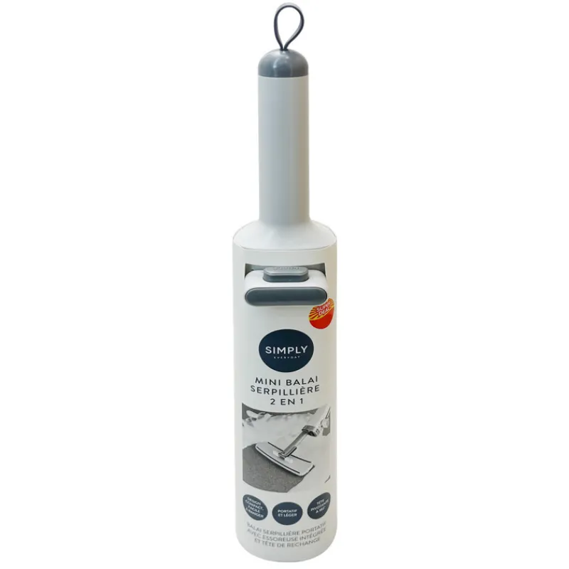 Clearance Mini mop 2 en 1 Balai, Serpillère, Brosse