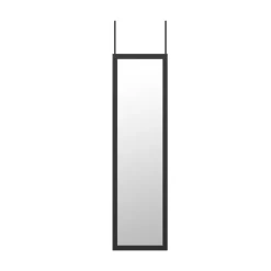 Discount Miroir de porte noir 30x120cm Miroir
