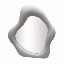 Miroir ondule blanc Accessoire Salle De Bain