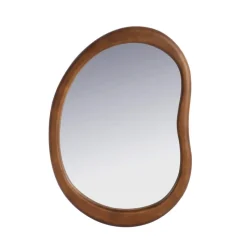 Hot Miroir organique bord bois Miroir
