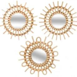 Online Miroir rotin soleil x3 Miroir