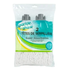 Sale Mop coton x2 Balai, Serpillère, Brosse