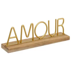 Mot a poser amour or Objet Décoratif