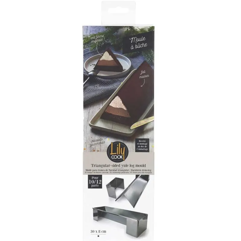 Discount Moule a buche triangulaire 31x10 Plat, Moule