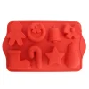 Sale Moule en silicone noel 29x17cm Plat, Moule