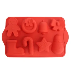 Sale Moule en silicone noel 29x17cm Plat, Moule