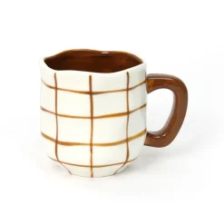 New Mug a carreau irreguliers 2 ass Vaisselle, Art De La Table·Tasse, Mug, Bol
