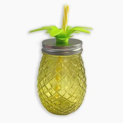 Hot Mug ananas avec paille 0.5l Vaisselle, Art De La Table·Bouteille, Carafe
