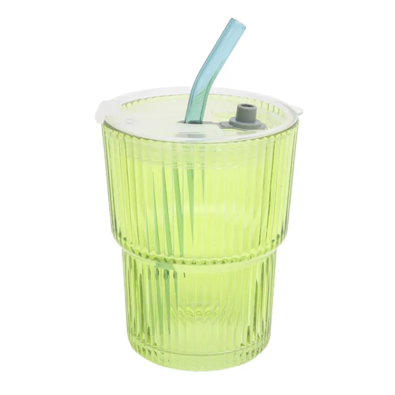 Clearance Mug en verre avec paille 4 a Vaisselle, Art De La Table·Bouteille, Carafe