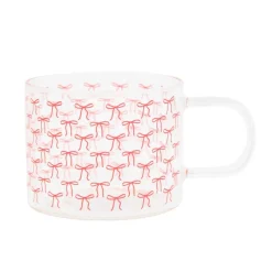 Online Mug en verre motif noeuds rose Vaisselle, Art De La Table·Tasse, Mug, Bol