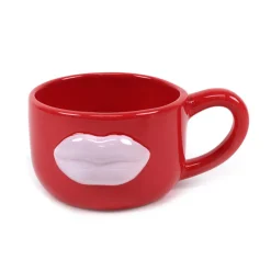Mug rouge avec bouche rose Vaisselle, Art De La Table·Tasse, Mug, Bol