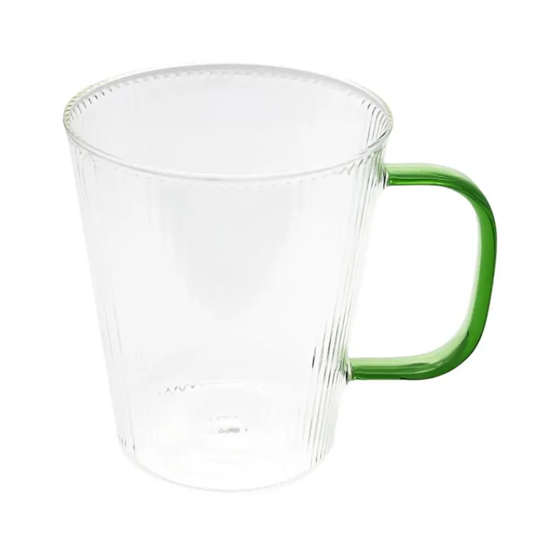 Outlet Mug strie transparent hanse jaun Vaisselle, Art De La Table·Tasse, Mug, Bol
