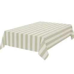 Hot Nappe a rayure kaki Linge De Table, Cuisine·Nappe