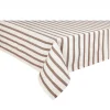 Sale Nappe a rayure marron 140x240cm Linge De Table, Cuisine·Nappe