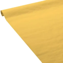 New Nappe damassee 1.18x6m jaune Vaisselle Jetable