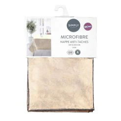 Nappe dore microfibre 140x240cm Linge De Table, Cuisine·Nappe