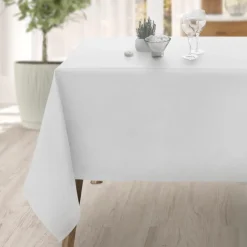 New Nappe polyester 140x240cm blanc Linge De Table, Cuisine·Nappe