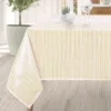 New Nappe shiny raye dore 140x300cm Linge De Table, Cuisine·Nappe