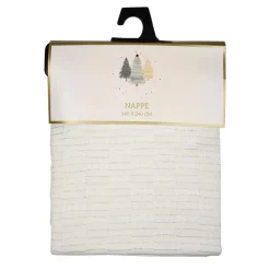 Online Nappe tissee fils lurex 140x240c Linge De Table, Cuisine·Nappe