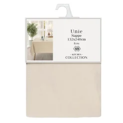 Nappe unie cotton lave 140*240cm Linge De Table, Cuisine·Nappe
