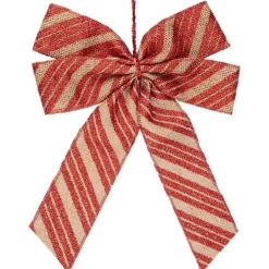 Noeud de noel craft rouge 28x40c Décoration De Sapin