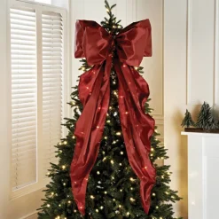 Noeud xl rouge satin Décoration