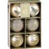 Best Pack 6 boules noel luxe champagn Décoration De Sapin