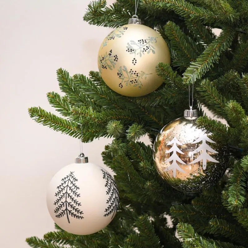 Hot Pack de 3 boules 15cm nordic Décoration De Sapin