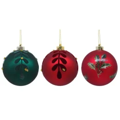 Pack de 6 boules 12cm tradi Décoration De Sapin
