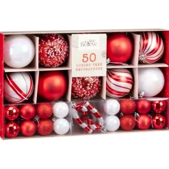 Hot Pack de 50 boules value candy Décoration De Sapin