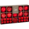 Clearance Pack de 50 boules value rouge Décoration De Sapin