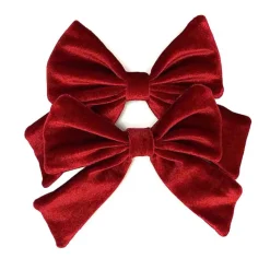 Best Pack de 2 nAuds en velours rouge Décoration