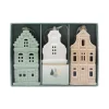 New Pack de 3 sujets maisons en cera Décoration De Sapin