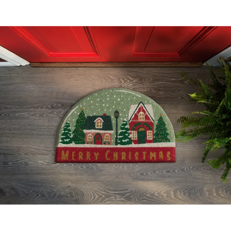 Hot Paillasson de noel boule a neige Tapis