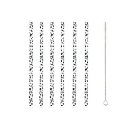 New Paille en verre x6 + nettoyeur Ustensiles, Accessoire De Cuisine
