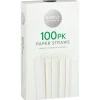 New Pailles x100 papier blanc Vaisselle Jetable