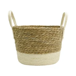 Sale Panier bicolore Rangement Décoratif