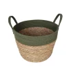Panier bi-matiere d35cm Rangement Décoratif