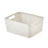 Discount Paniere rectangulaire effet lin Rangement