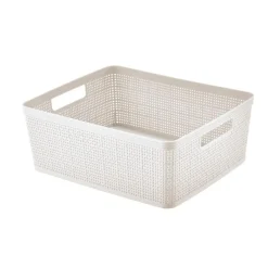 Outlet Paniere rectangulaire effet lin Rangement