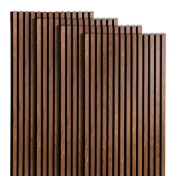 Best Panneau deco tasseaux bois fonce Revetement Sol, Mur