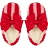 Discount Pantouffle bouclette avec rayure Pour Elle