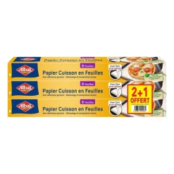 Online Papier cuisson 8 feuilles x3 Alu, Film, Sac Poubelle